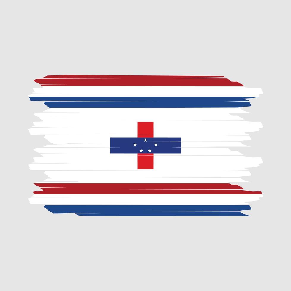 Netherlands Flag Brush Vector