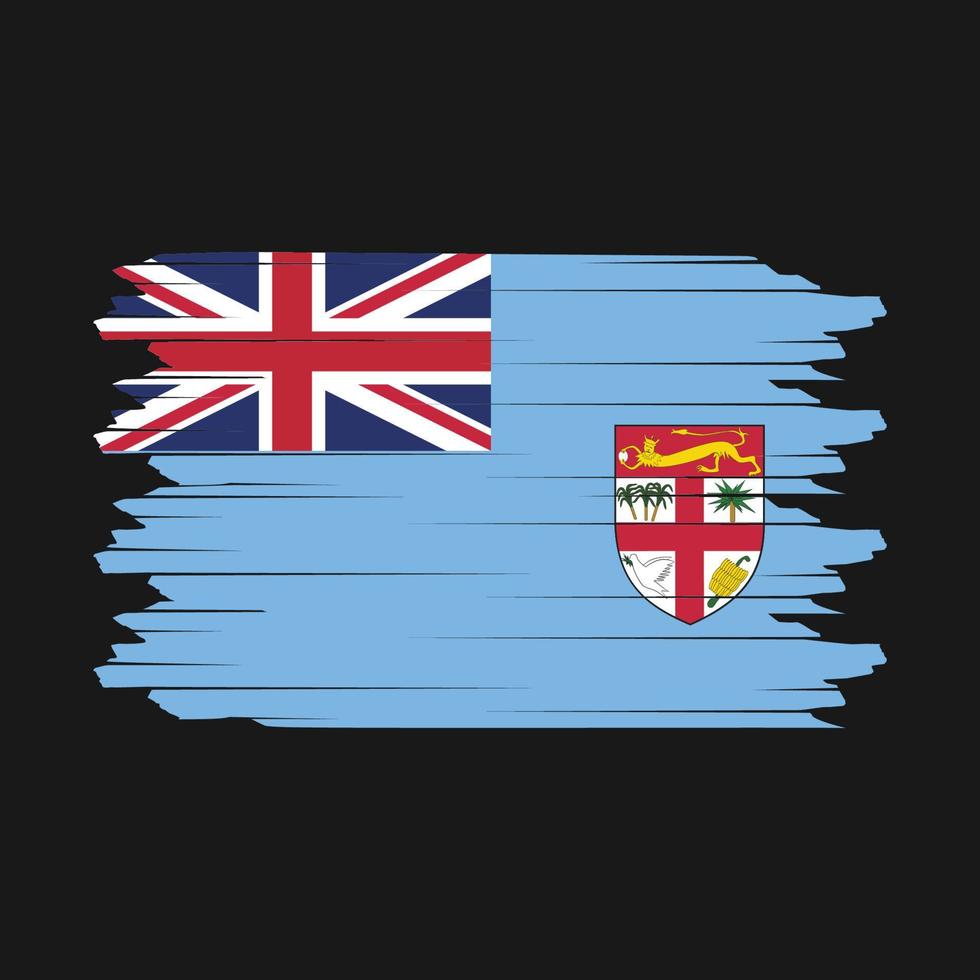 Fiji Flag Brush Vector