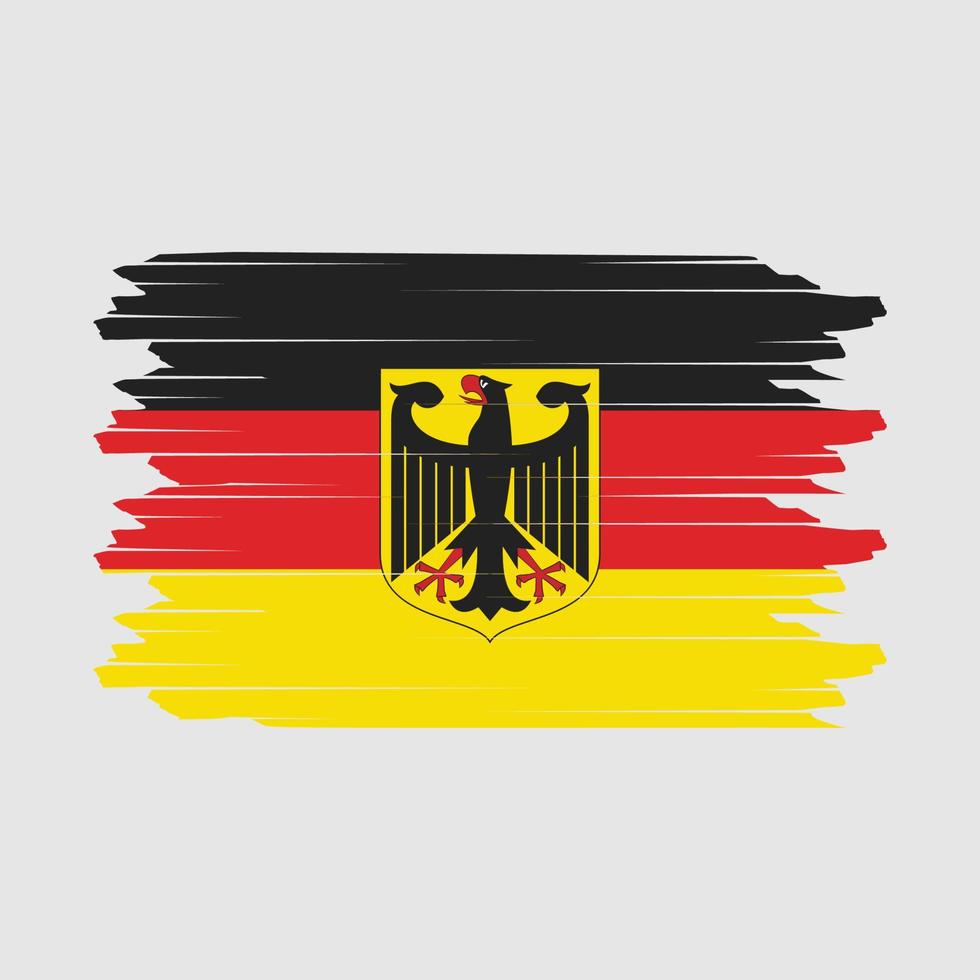Germany Flag Brush Vector