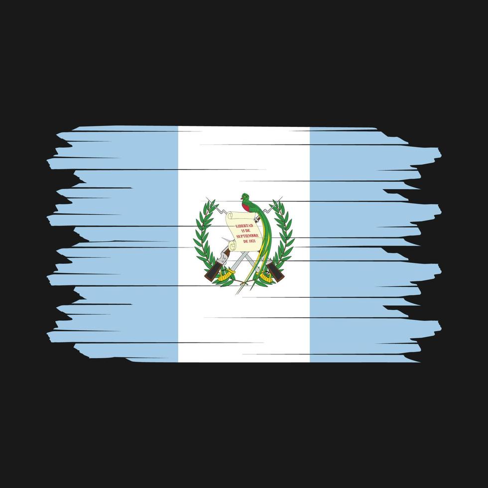 vector de pincel de bandera de guatemala