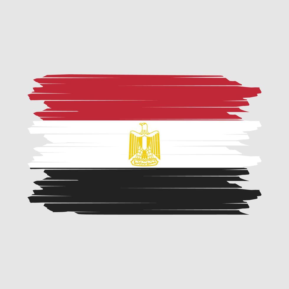 vector de pincel de bandera de egipto