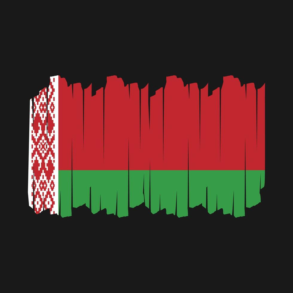 Belarus Flag Brush Vector Illustration