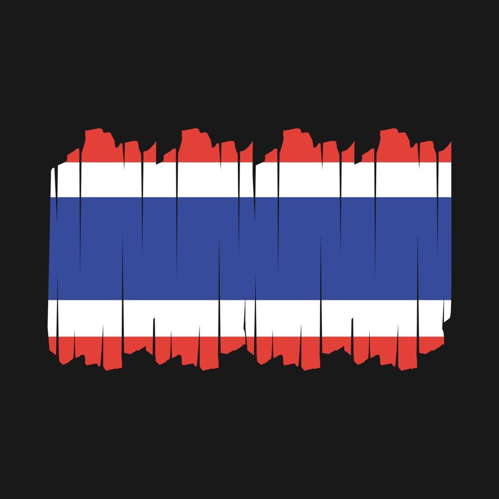 Thailand Flag Brush Vector Illustration