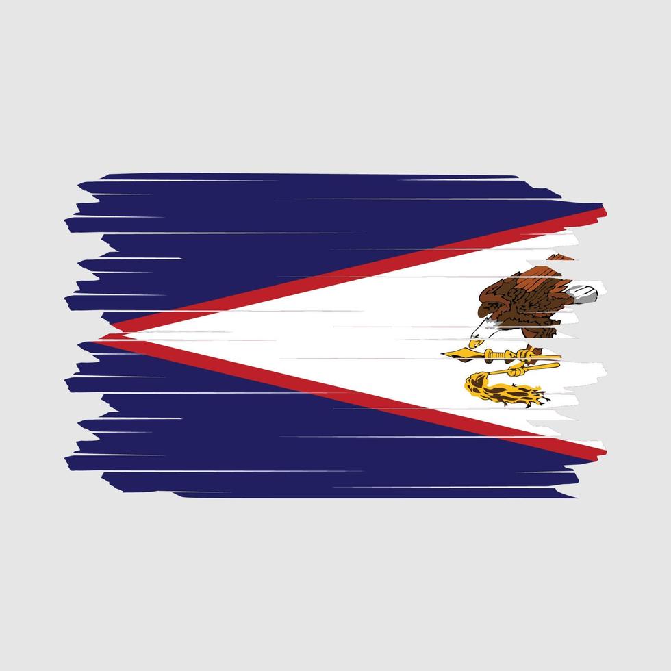 vector de pincel de bandera americana