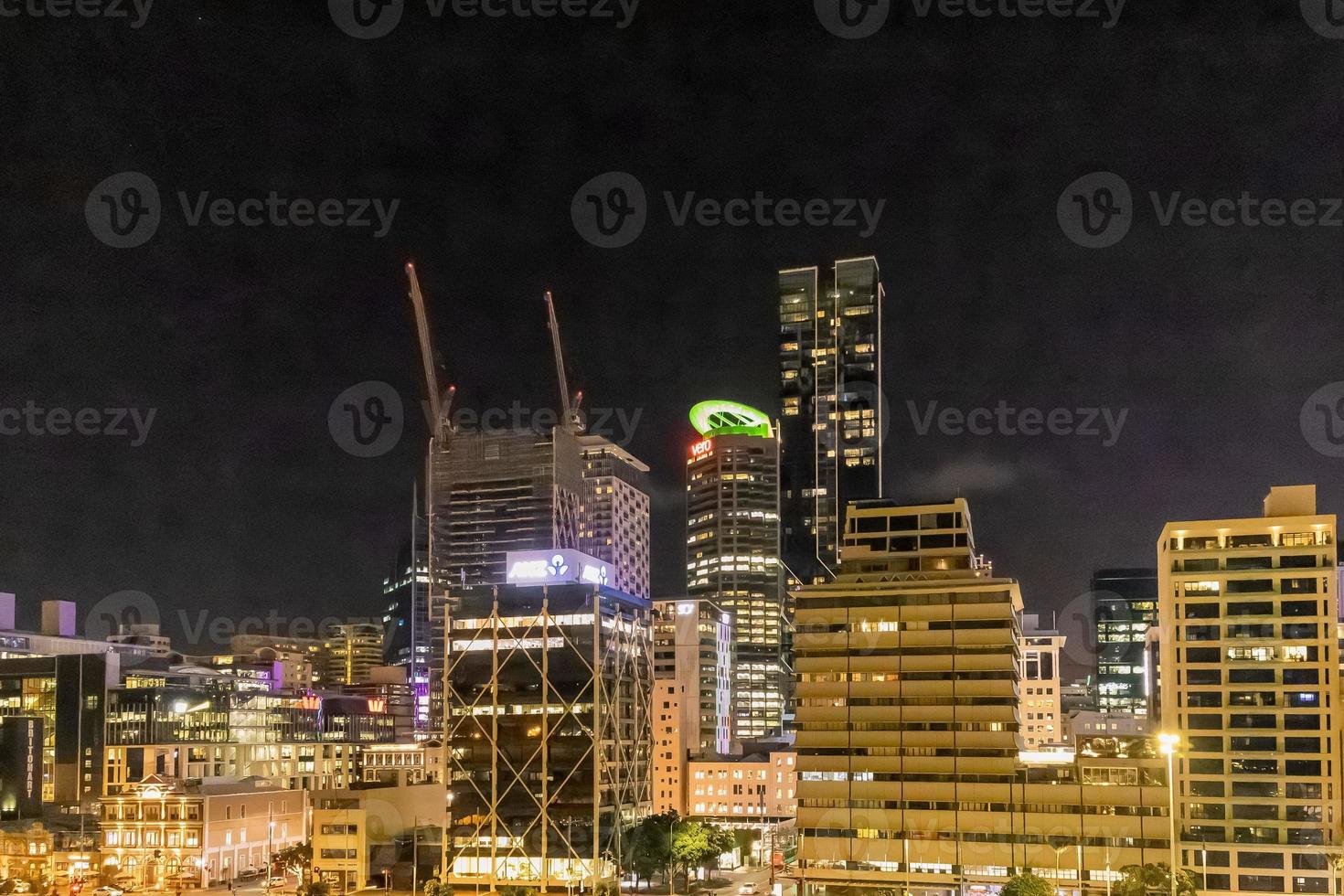 night view of Auckland photo