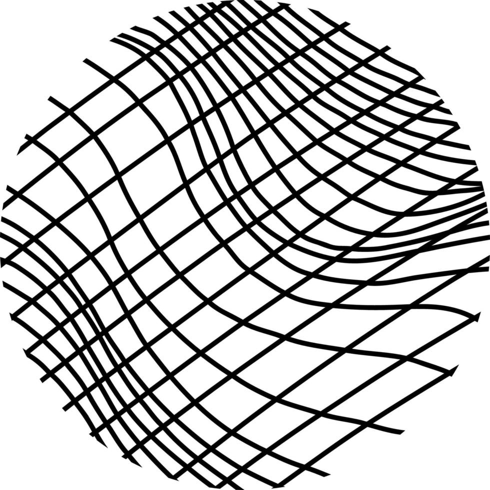 fondo abstracto lineal de curvas redondas vector