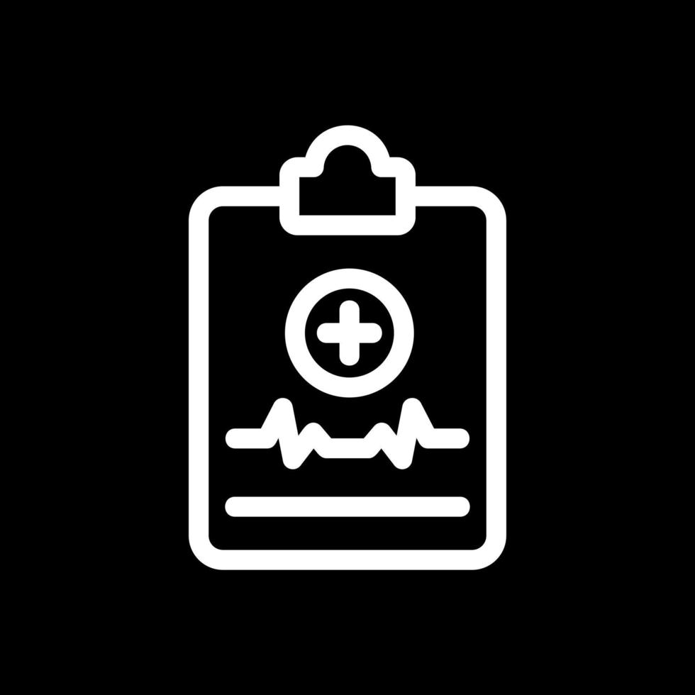 diseño de icono de vector de informe médico