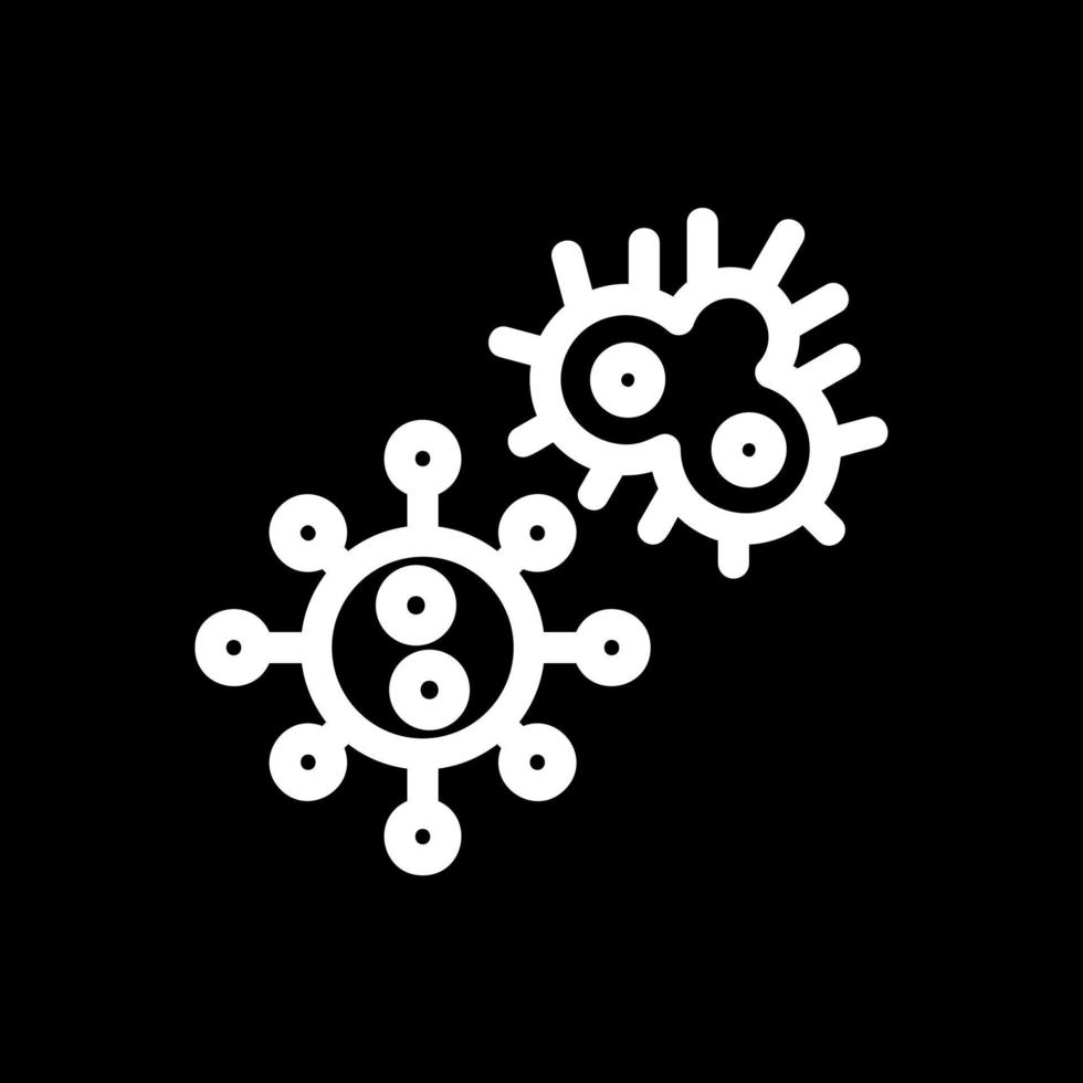 diseño de icono de vector de microorganismos