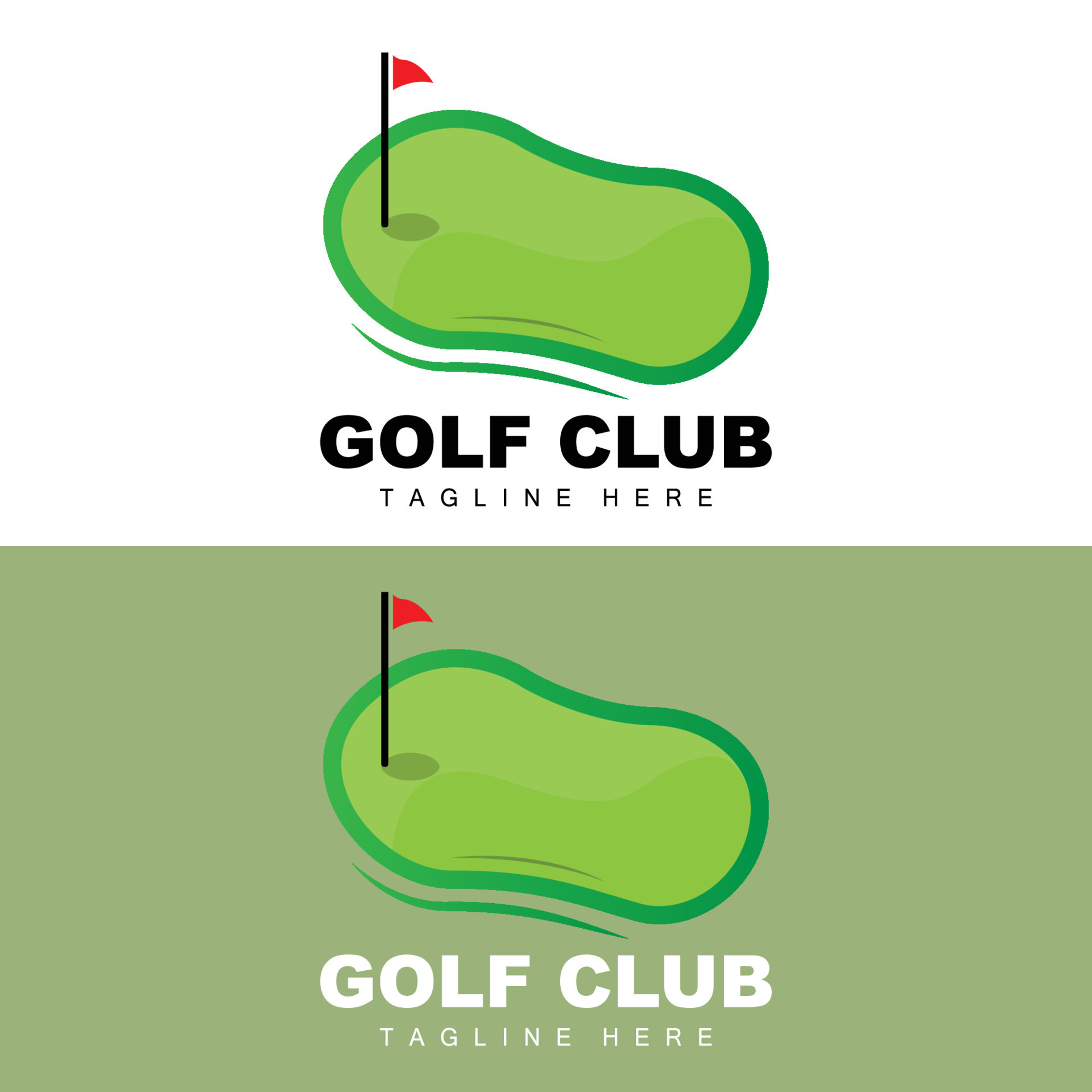 vector icon logo golf ball, stick, and golfing. Outdoor Games, retro