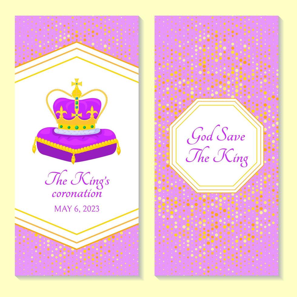 Typography flyer in honor of the King #39 s Charles III coronation God