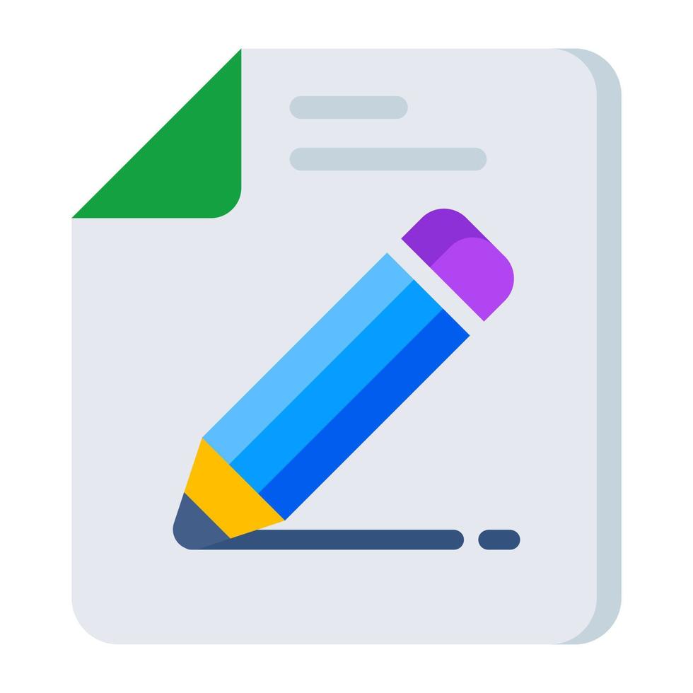 A unique design icon of edit file vector