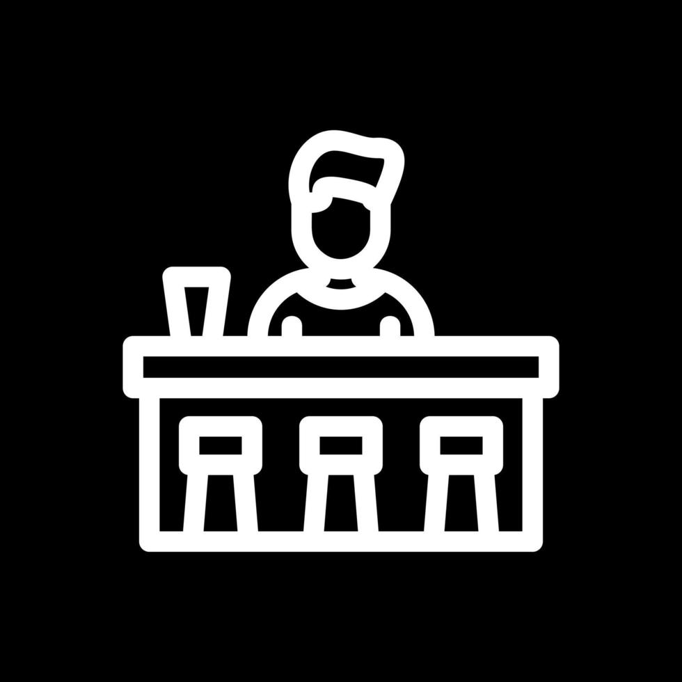 Bar Counter Vector Icon Design