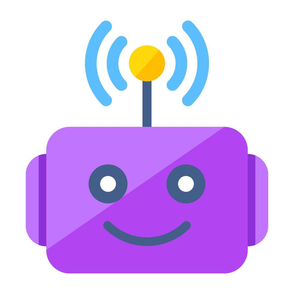 An icon design of talk bot vector