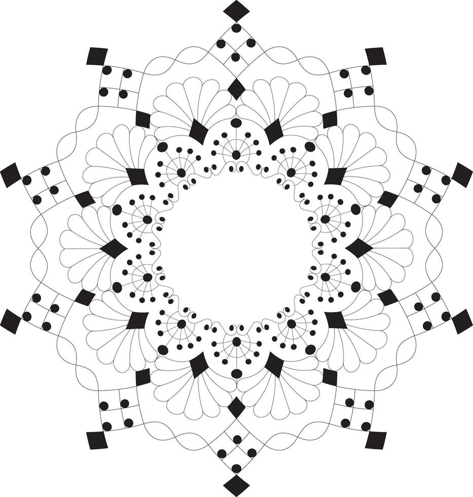 Mandala coloring pages vector