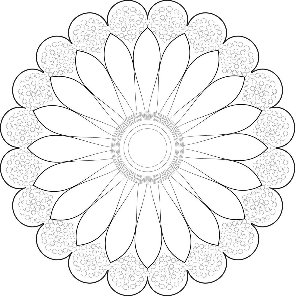Mandala coloring pages vector