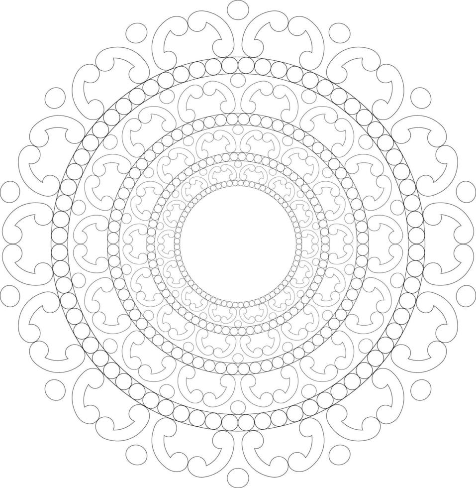 Mandala coloring pages vector