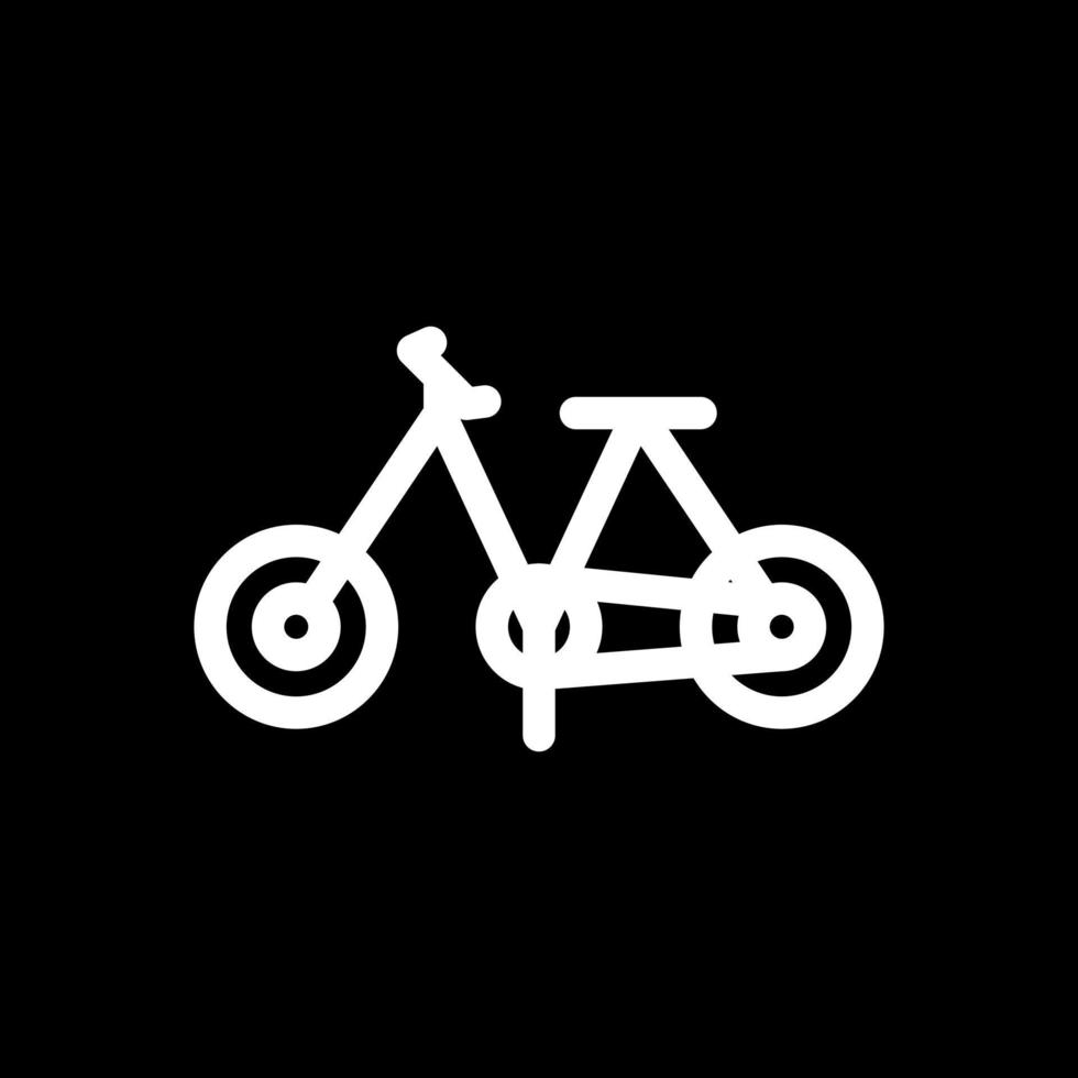 diseño de icono de vector de juguete de bicicleta