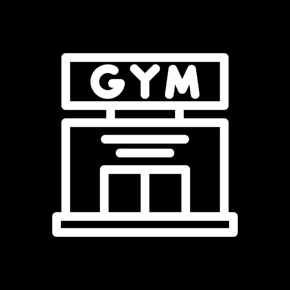 diseño de icono de vector de gimnasio