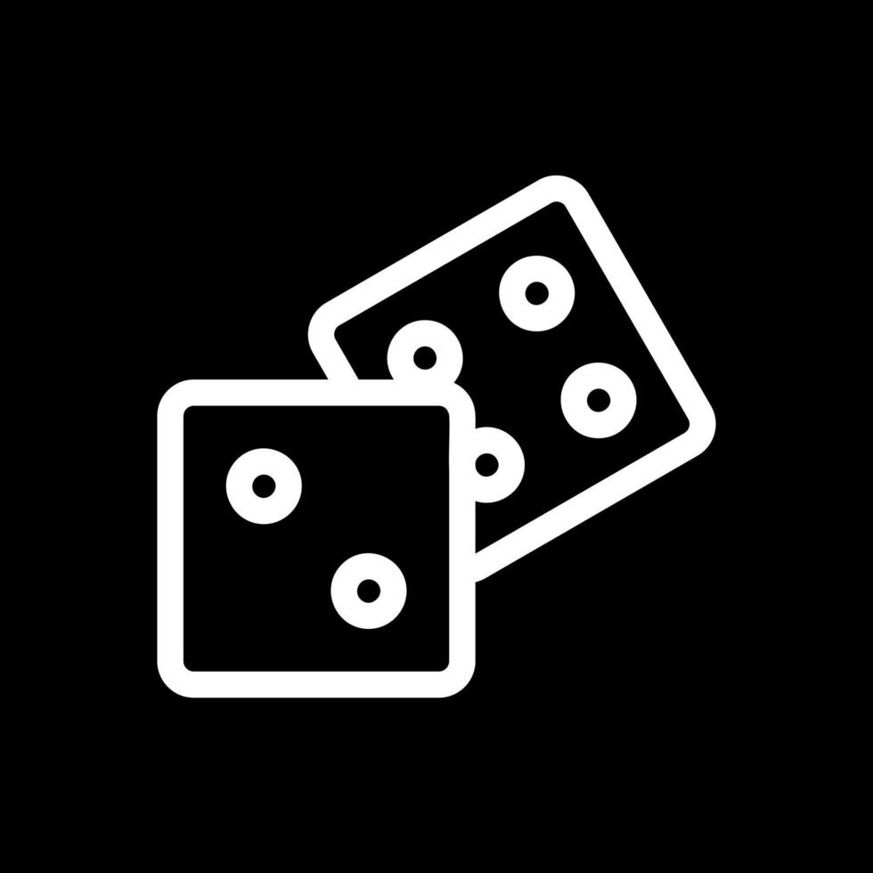 Dice Vector Icon Design