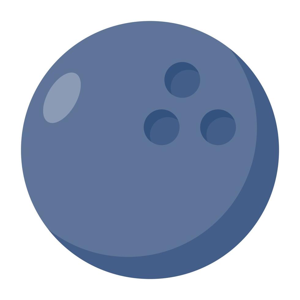 editable diseño icono de bolos pelota vector