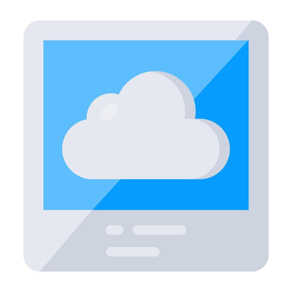 An icon design of cloud technology vector