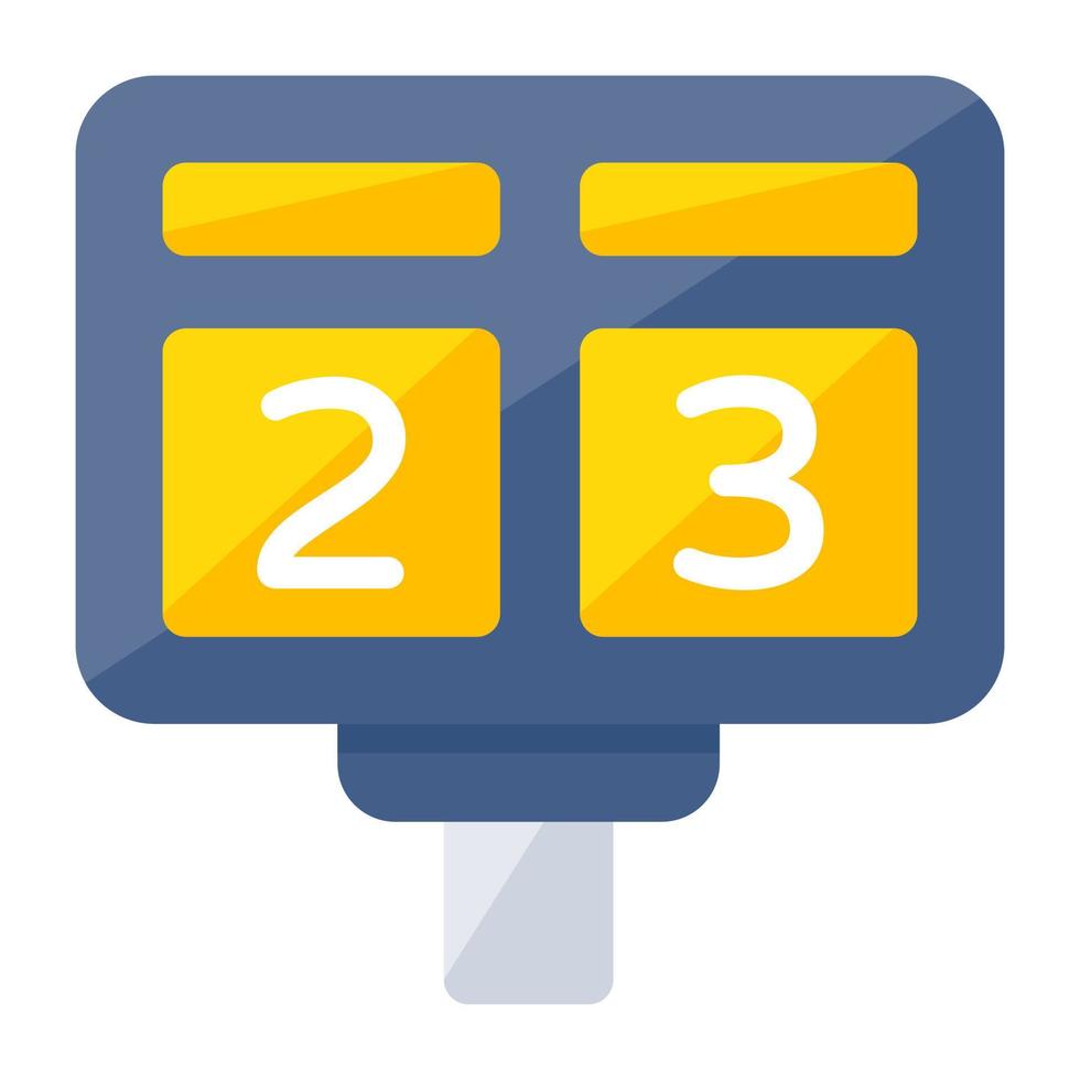 Scoreboard icon in colored design vector