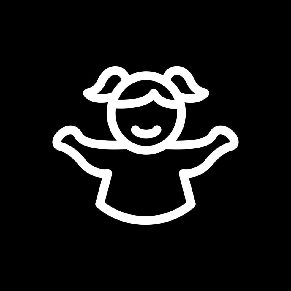 Baby Girl Vector Icon Design