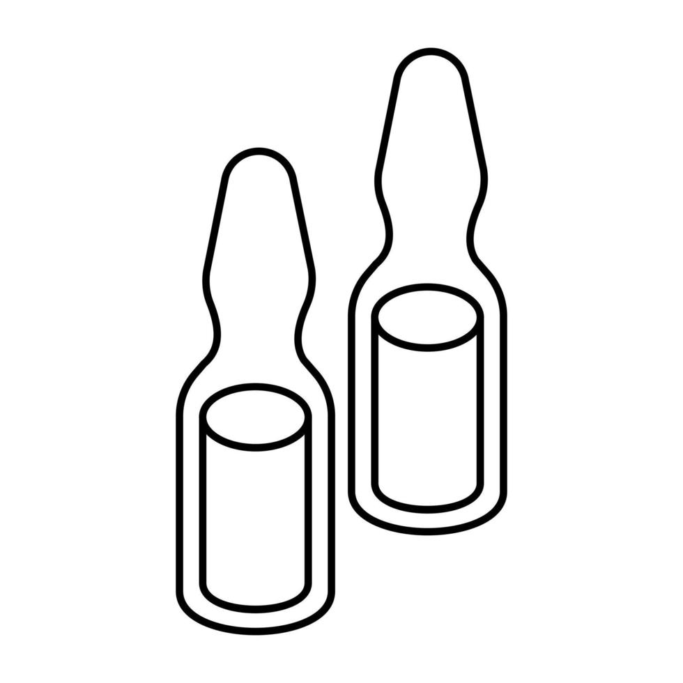 Modern design icon of ampoule vector