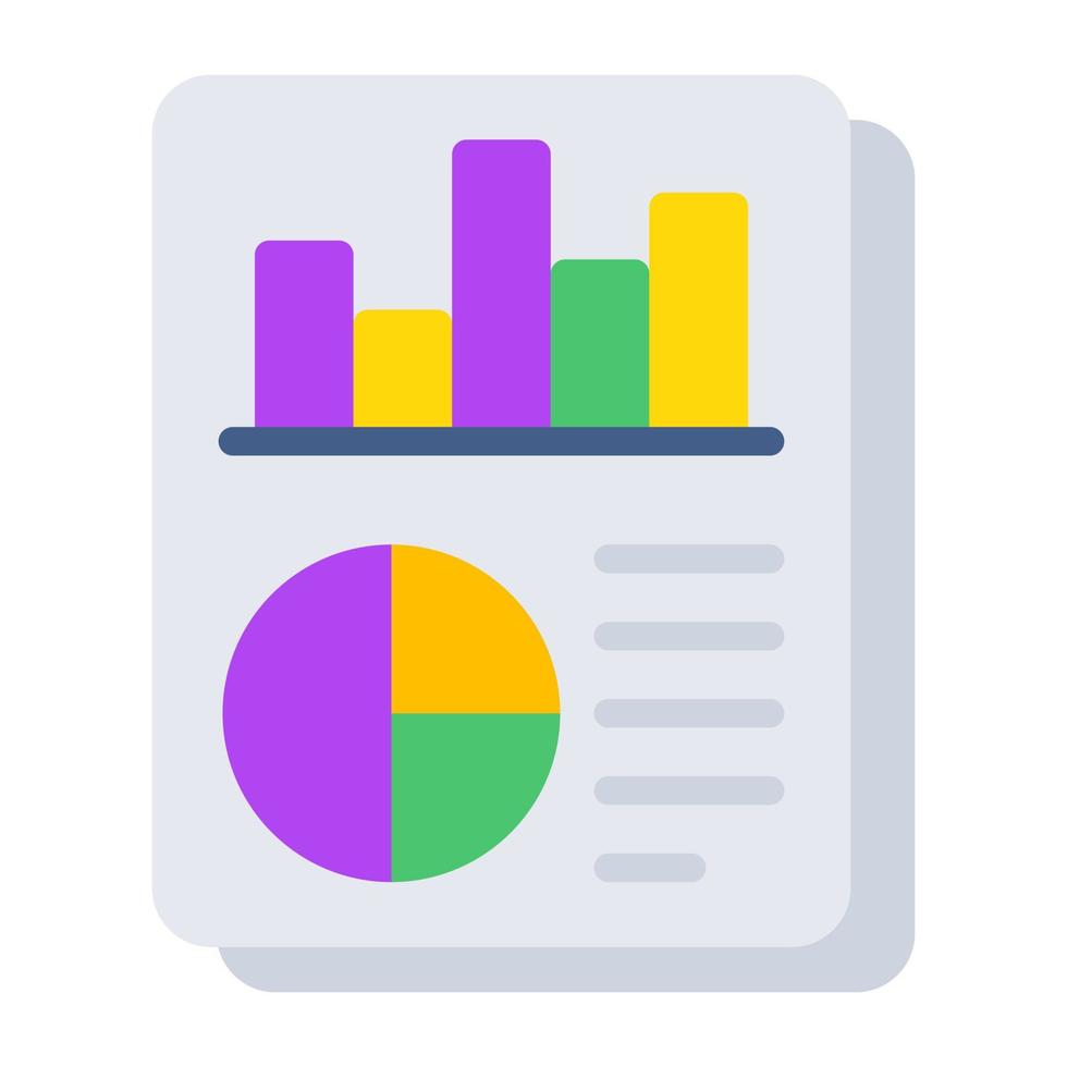 A unique design icon of business report vector