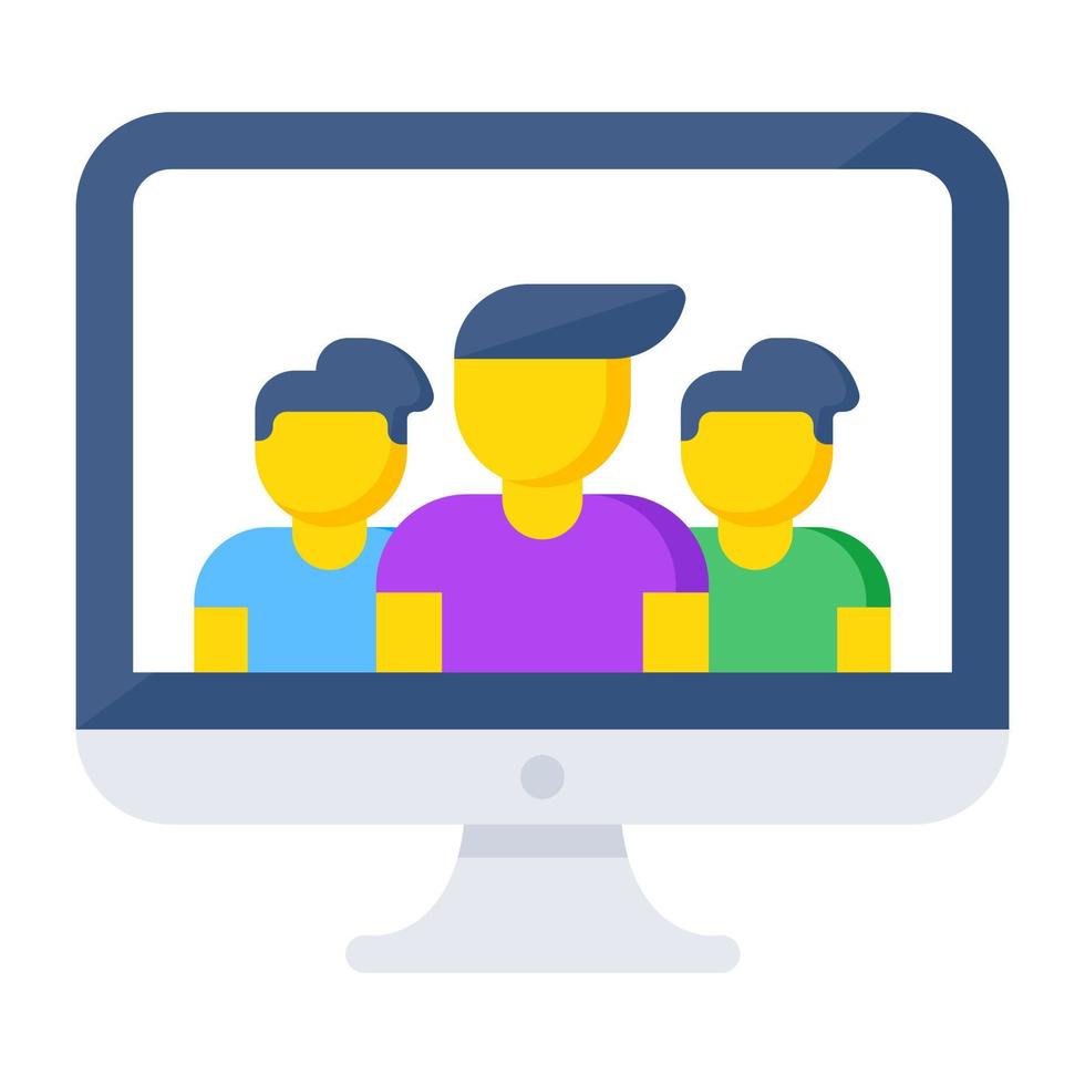 Premium download icon of video chat vector