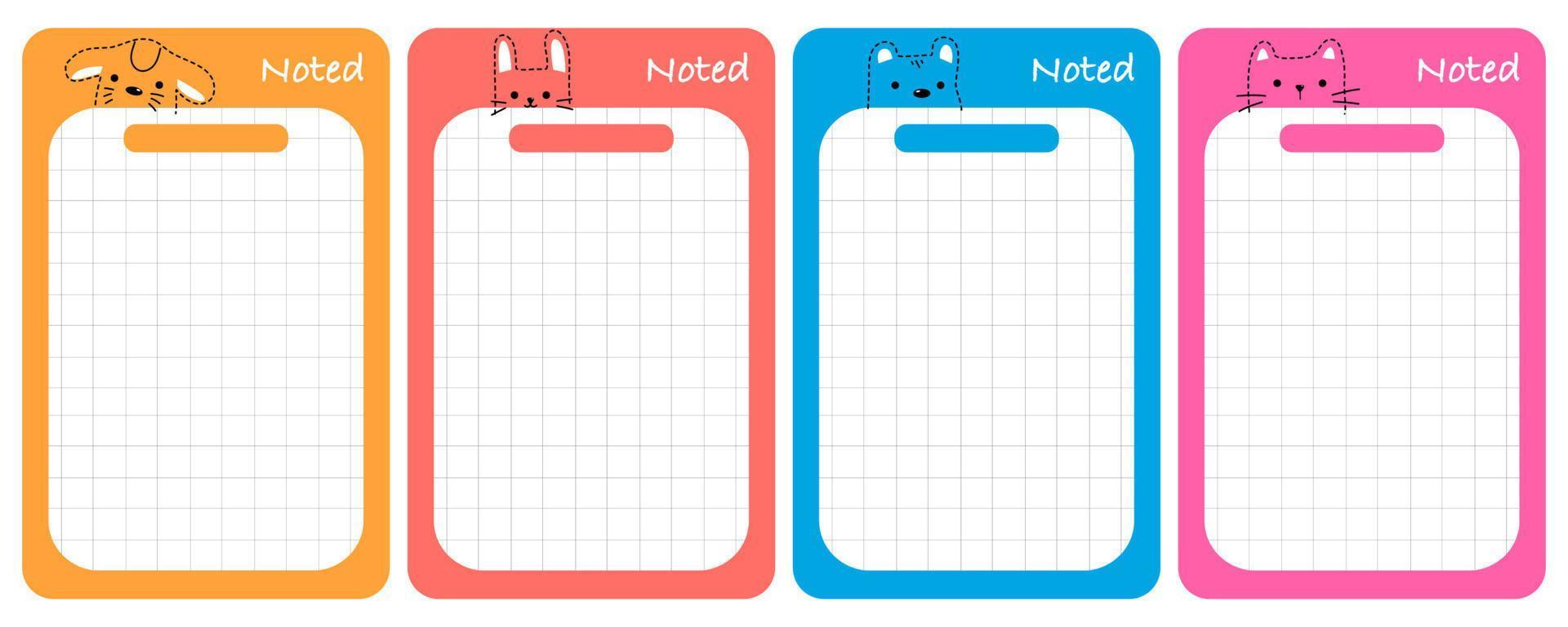 Note paper vector