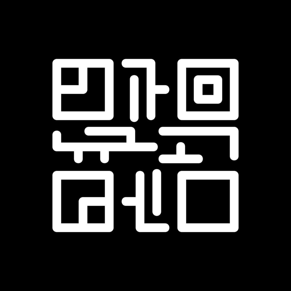 diseño de icono de vector de código qr