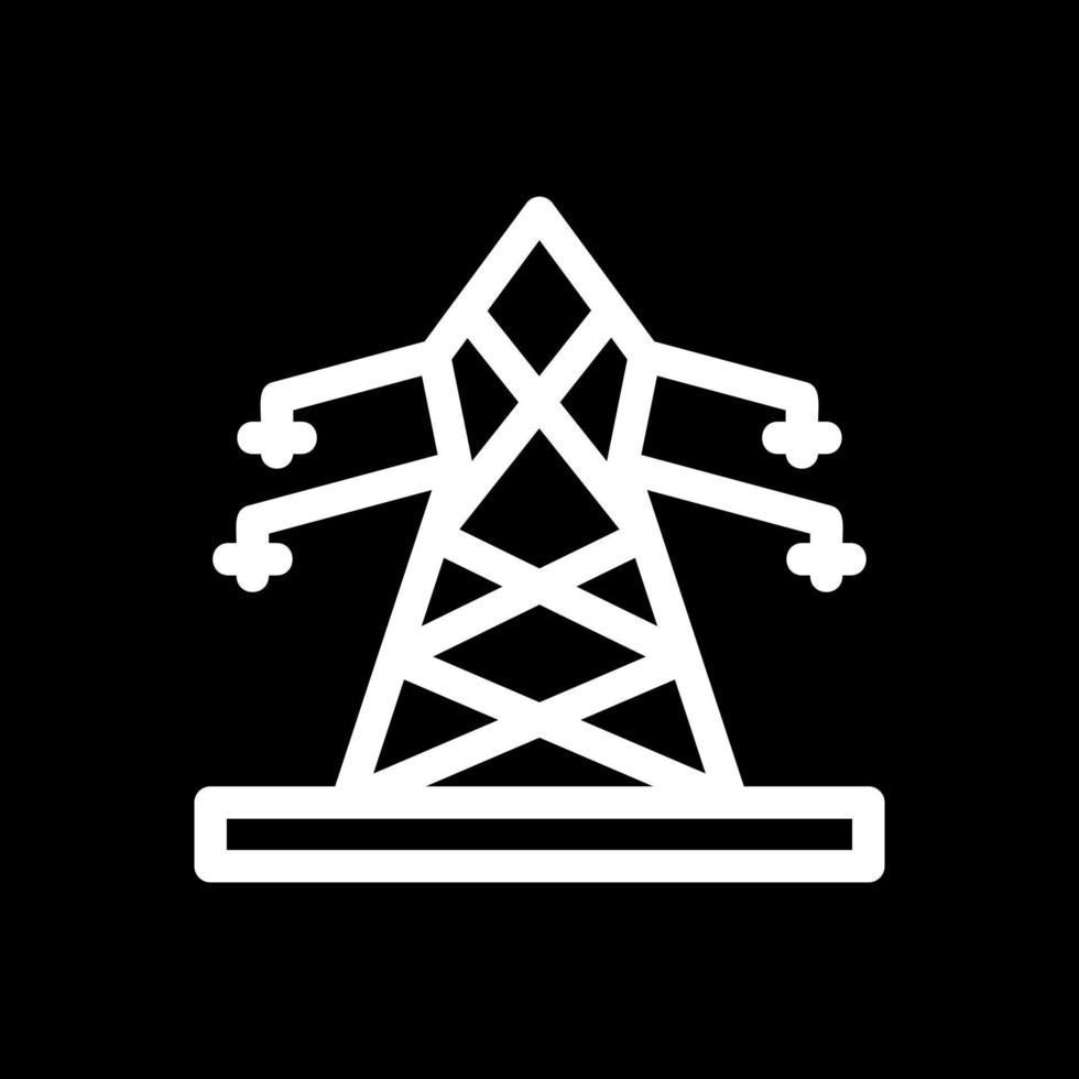 Electric Tower Vector Icon Design