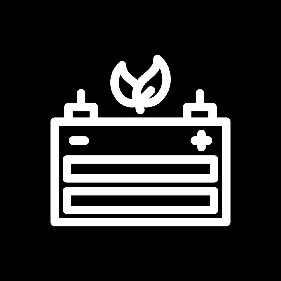 Bio Battery Vector Icon Design