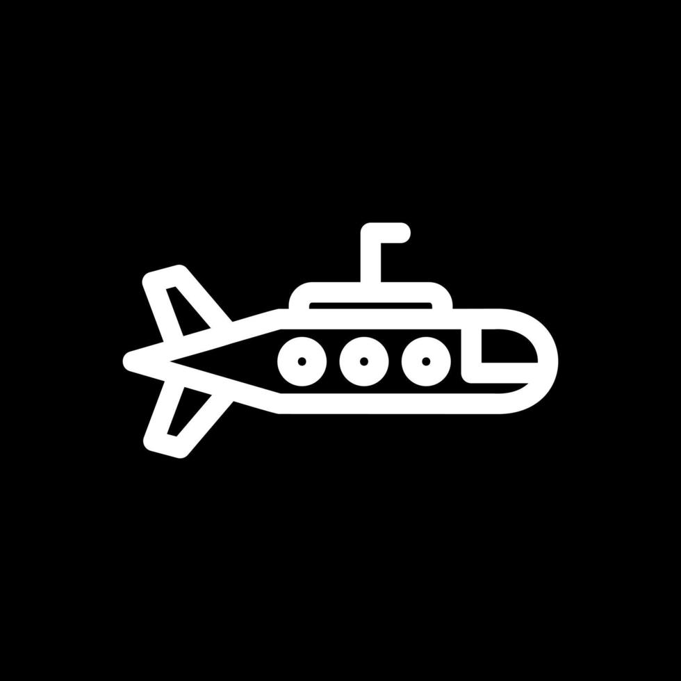 Submarine Vector Icon Design
