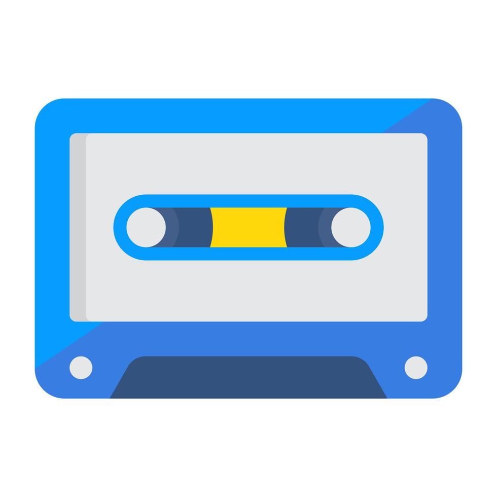 An icon design of cassette vector