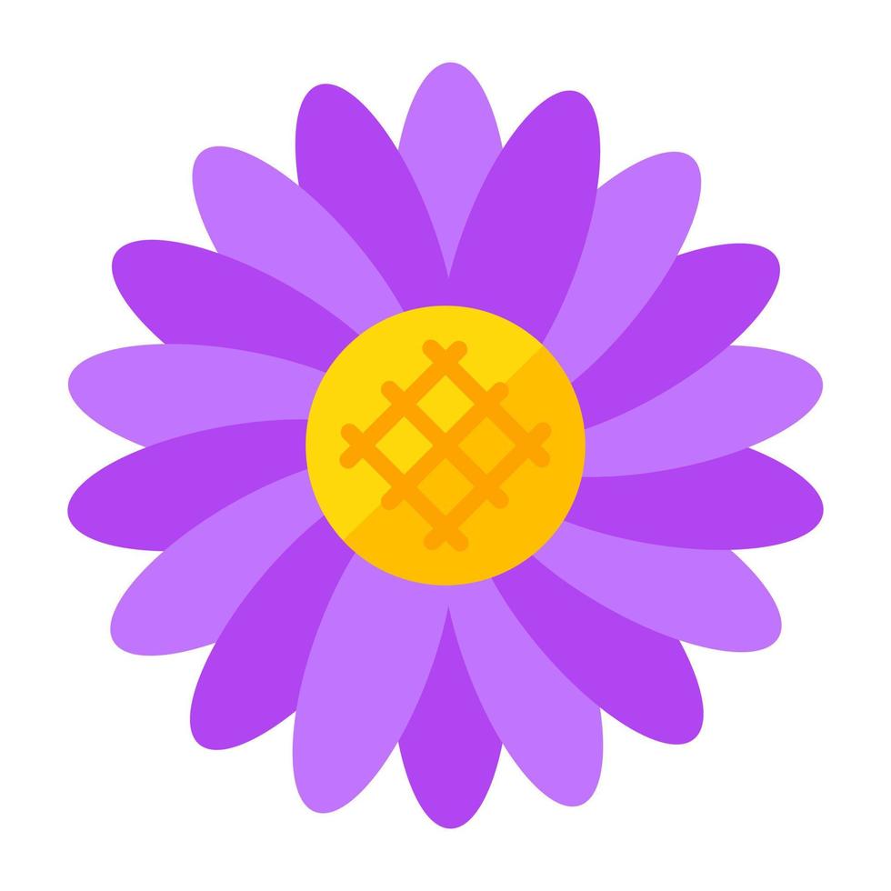 Calendula flower icon, editable vector