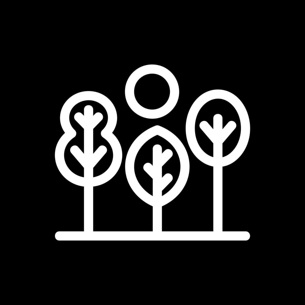 árbol paisaje vector icono diseño