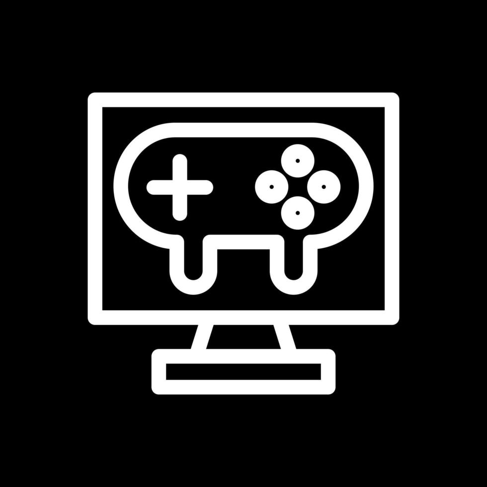 Gaming Pc Vector Icon Design