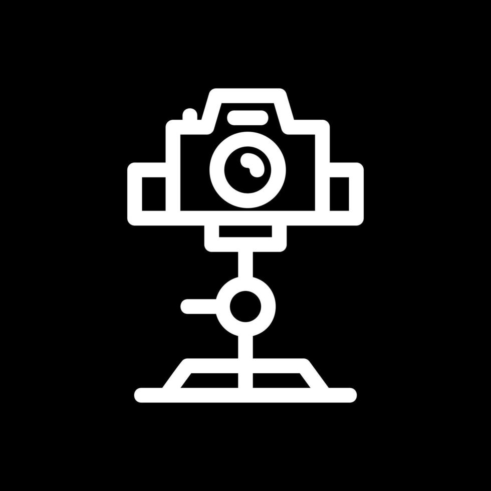 Tripod Camera Vector Icon Design