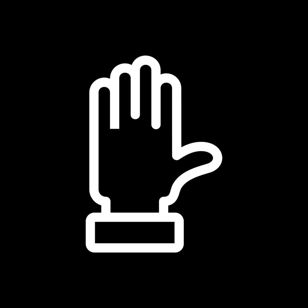 Raise Hand Vector Icon Design