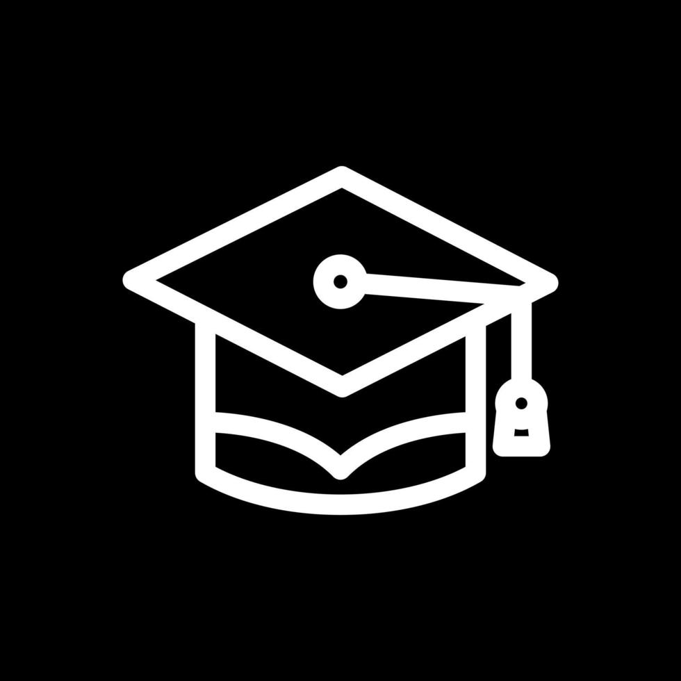 Graduate Cap Vector Icon Design