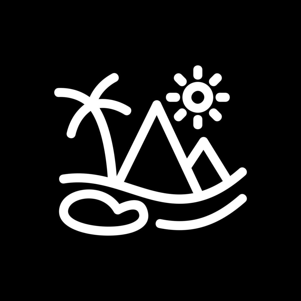 Desert Oasis Vector Icon Design