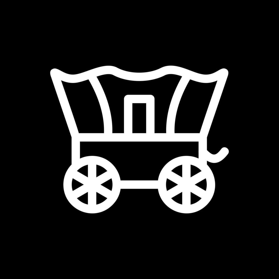 Desert Carriage Vector Icon Design