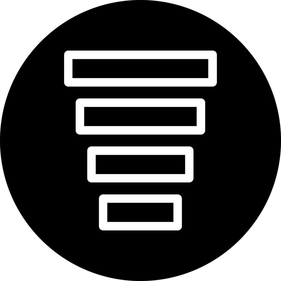 Funnel Chart Vector Icon Design
