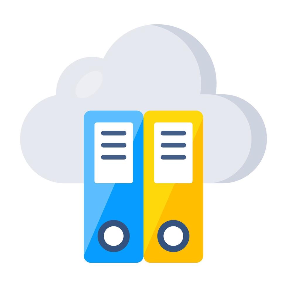 Vector design of cloud folders