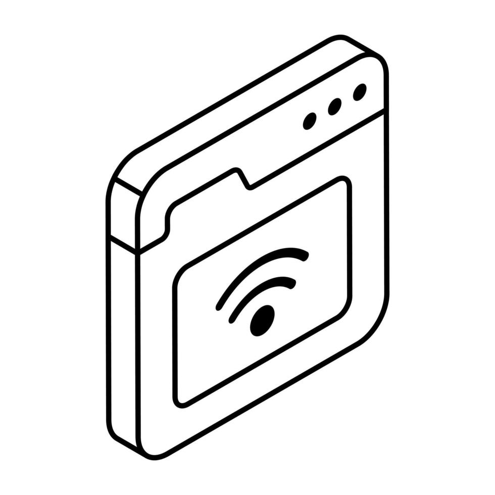 An icon design of wifi signal vector