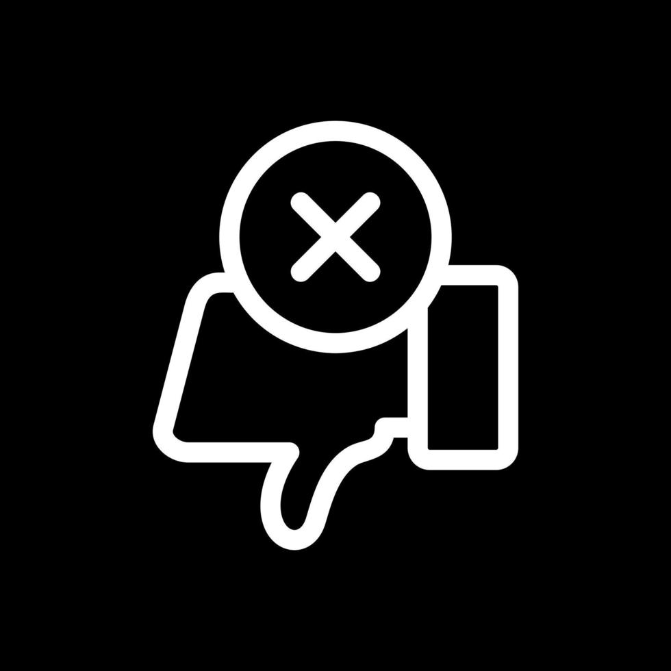 Dislike Vector Icon Design