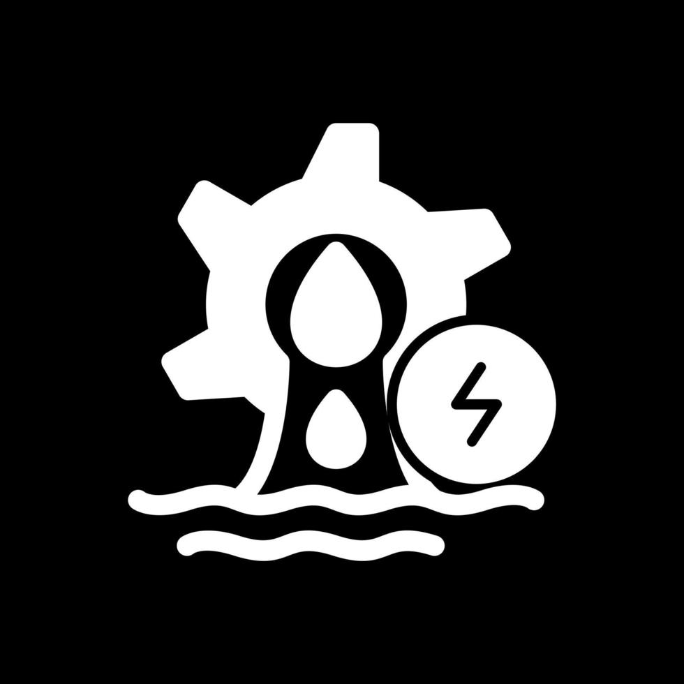 Hydro Power Vector Icon Design