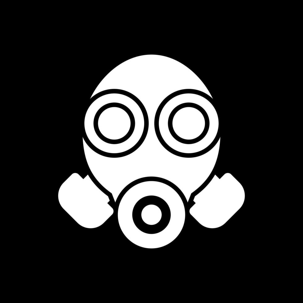 Gas Mask Vector Icon Design